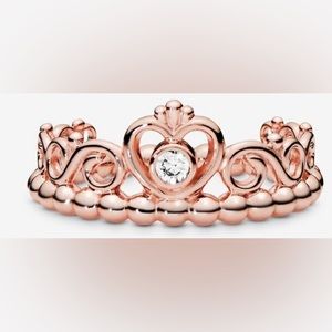 Pandora Rose Tiara Ring with Clear Stone